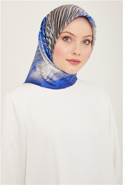 Armine Soyut Desenli Twill İpek Eşarp 24Ya9143 7 80