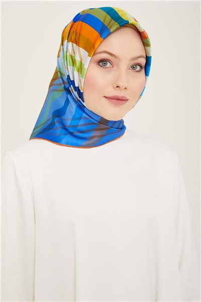 Armine Soyut Desenli Twill İpek Eşarp 24Ya9107 50 31