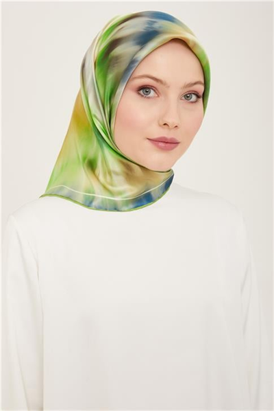 Armine Soyut Desenli Twill İpek Eşarp 24Ya9136 36 02