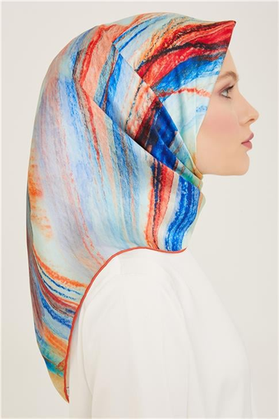 Armine Soyut Desenli Twill İpek Eşarp 24Ya9102 52 03