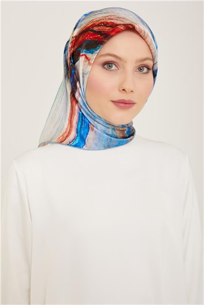 Armine Soyut Desenli Twill İpek Eşarp 24Ya9102 52 35