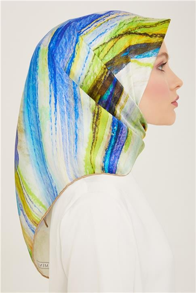 Armine Soyut Desenli Twill İpek Eşarp 24Ya9102 52 83
