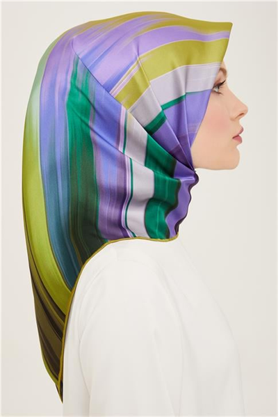 Armine Soyut Desenli Twill İpek Eşarp 24Ya9131 52 05