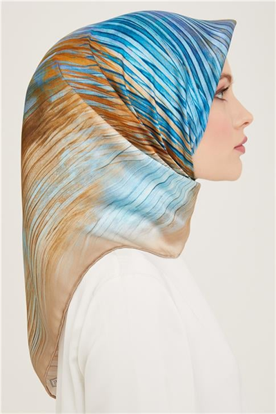 Armine Soyut Desenli Twill İpek Eşarp 24Ya9143 7 04