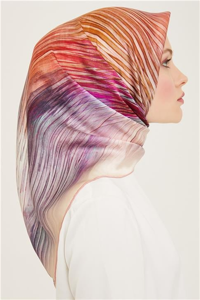 Armine Soyut Desenli Twill İpek Eşarp 24Ya9143 7 31