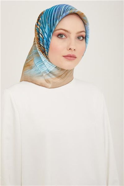 Armine Soyut Desenli Twill İpek Eşarp 24Ya9143 7 04