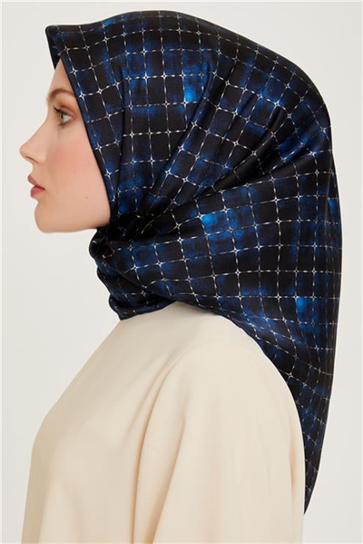 Armine Soyut Desenli Twill Saf İpek Eşarp 9259D 01 01