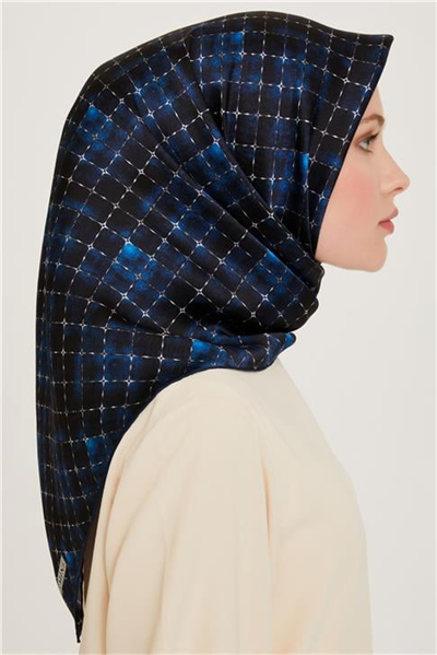 Armine Soyut Desenli Twill Saf İpek Eşarp 9259D 01 01