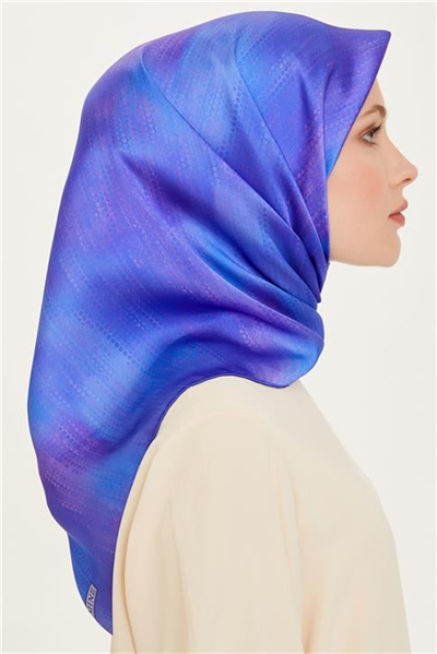 Armine Soyut Desenli Twill Saf İpek Eşarp 9221D 38