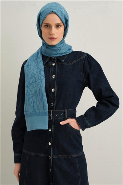 Armine Tencel İpek Kaligrafi Desen Şal 32118