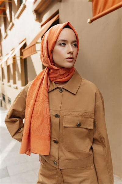 Armine Tencel İpek Kaligrafi Desen Şal 32106