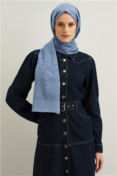 Armine Tencel İpek Kaligrafi Desen Şal 32113