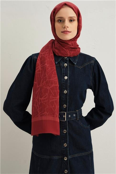 Armine Tencel İpek Kaligrafi Desen Şal 32109