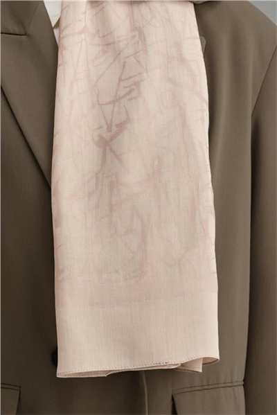 Armine Tencel İpek Kaligrafi Desen Şal 32103