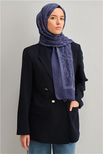 Armine Tencel İpek Kaligrafi Desen Şal 3292