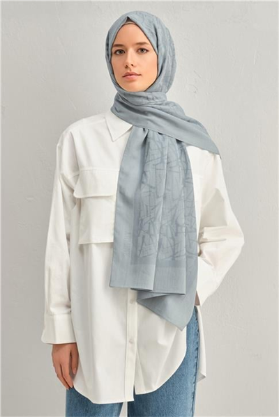 Armine Tencel İpek Kaligrafi Desen Şal 3291