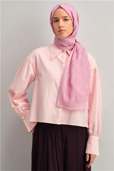 Armine Tencel İpek Minimal Monogram Desen Şal 32110