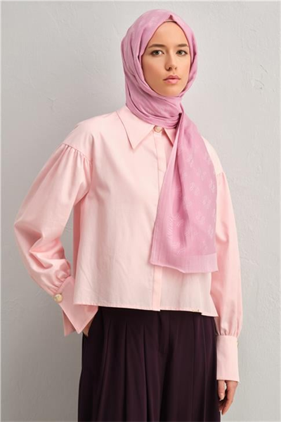 Armine Tencel İpek Minimal Monogram Desen Şal 32110