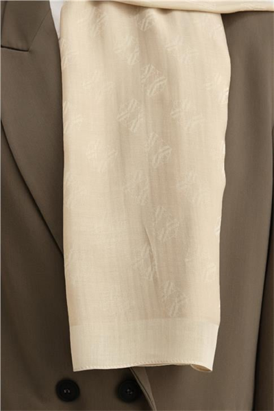 Armine Tencel İpek Minimal Monogram Desen Şal 32101