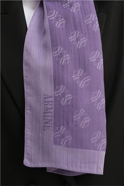 Armine Tencel İpek Minimal Monogram Desen Şal 3298