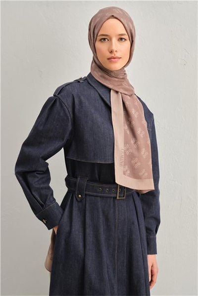 Armine Tencel İpek Minimal Monogram Desen Şal 32104