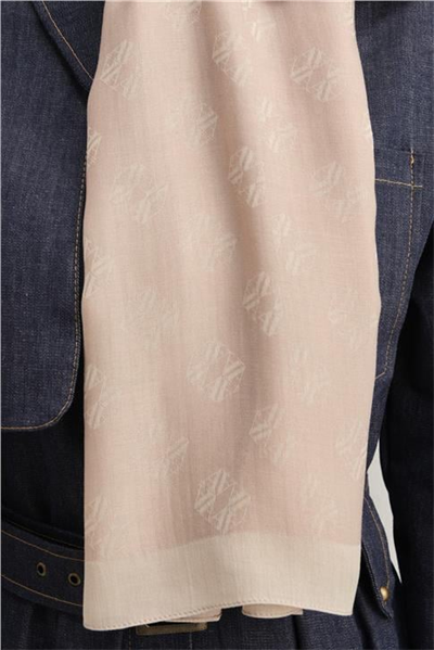 Armine Tencel İpek Minimal Monogram Desen Şal 32103