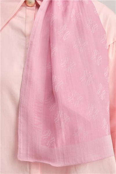 Armine Tencel İpek Minimal Monogram Desen Şal 32110