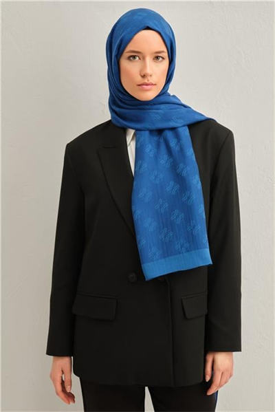 Armine Tencel İpek Minimal Monogram Desen Şal 32115