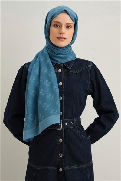 Armine Tencel İpek Minimal Monogram Desen Şal 32118