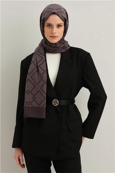 Armine Tencel İpek Zincir Desen Şal 02