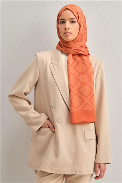 Armine Tencel İpek Zincir Desen Şal 32106