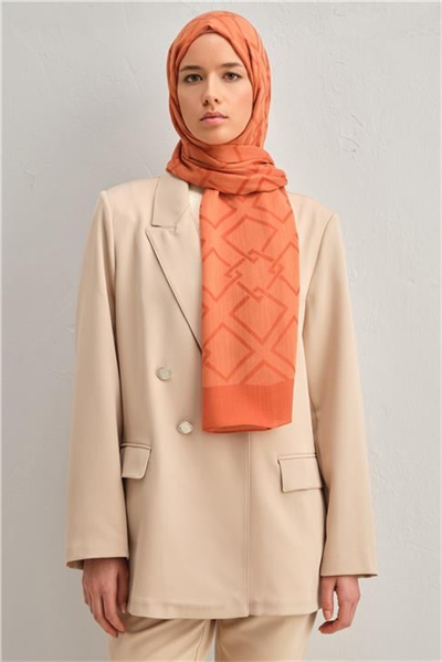 Armine Tencel İpek Zincir Desen Şal 32106