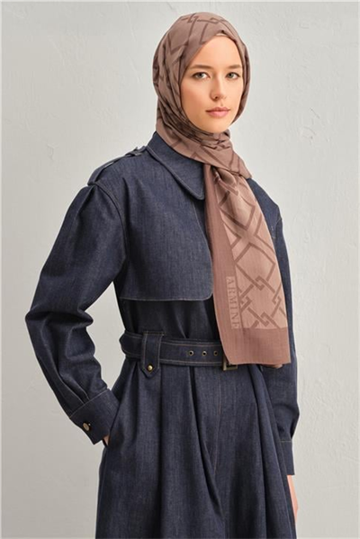 Armine Tencel İpek Zincir Desen Şal 32105