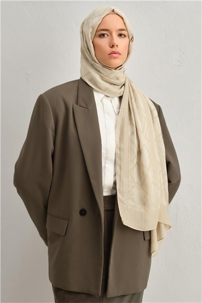 Armine Tencel İpek Zincir Desen Şal 32101
