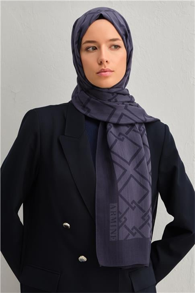 Armine Tencel İpek Zincir Desen Şal 3293