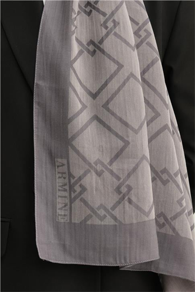 Armine Tencel İpek Zincir Desen Şal 3296