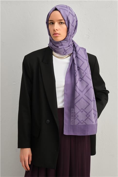 Armine Tencel İpek Zincir Desen Şal 3298
