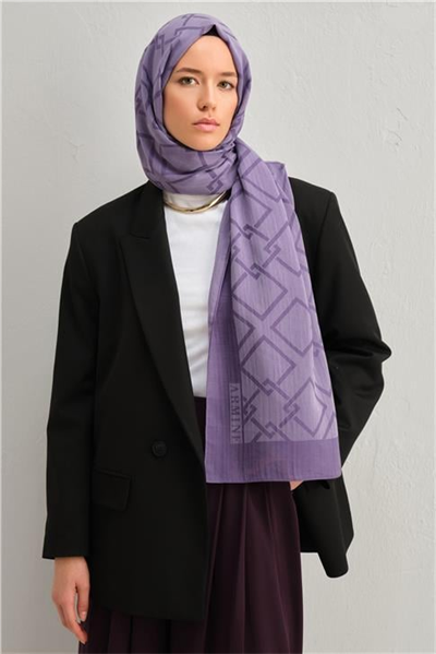 Armine Tencel İpek Zincir Desen Şal 3298
