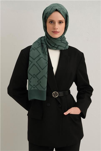 Armine Tencel İpek Zincir Desen Şal 3299