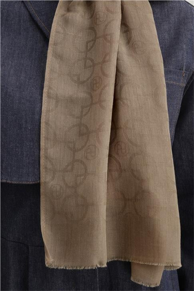 Armine Tencel Yün Geometrik Desen Şal 03