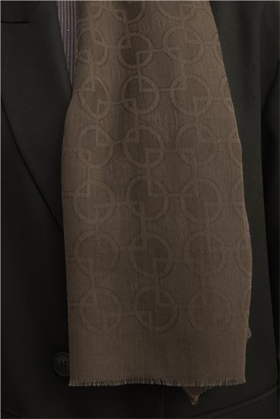 Armine Tencel Yün Geometrik Desen Şal 09