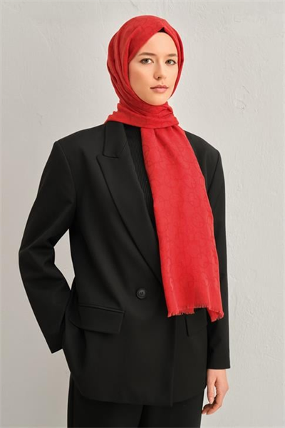 Armine Tencel Yün Geometrik Desen Şal 13