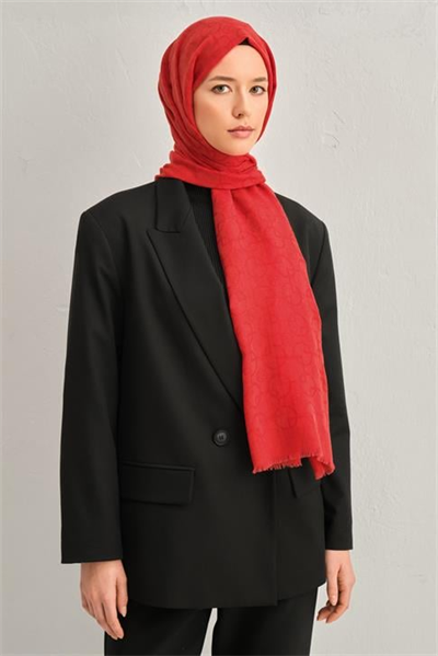 Armine Tencel Yün Geometrik Desen Şal 13