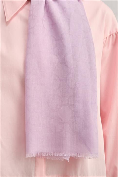 Armine Tencel Yün Geometrik Desen Şal 15