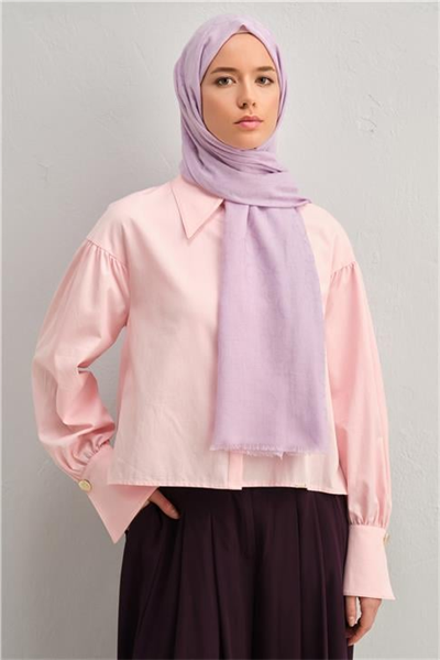 Armine Tencel Yün Geometrik Desen Şal 15