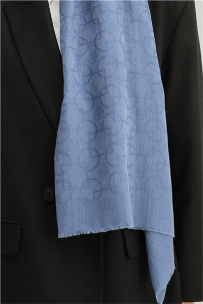Armine Tencel Yün Geometrik Desen Şal 16