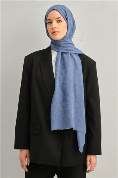 Armine Tencel Yün Geometrik Desen Şal 16