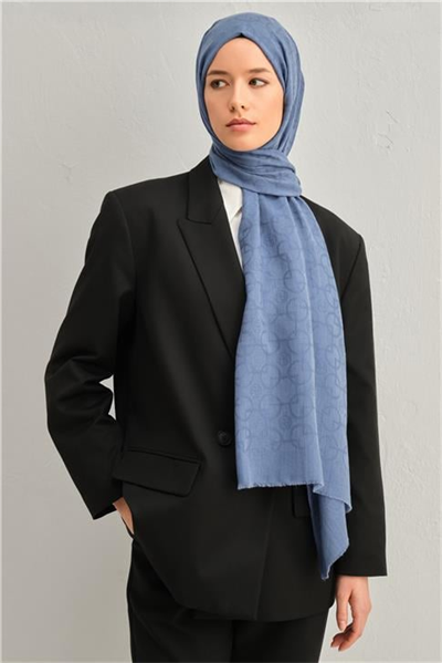Armine Tencel Yün Geometrik Desen Şal 16