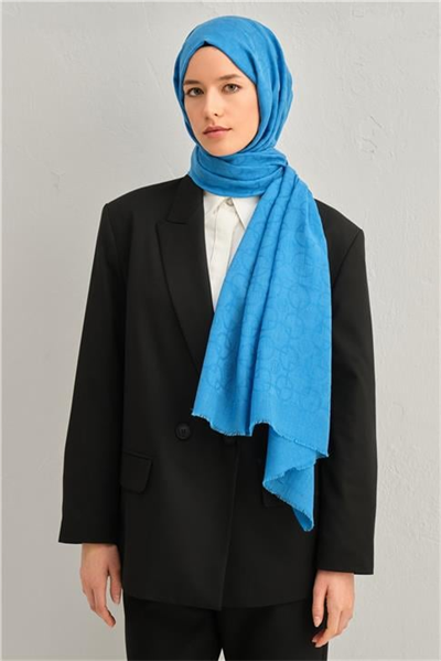 Armine Tencel Yün Geometrik Desen Şal 29