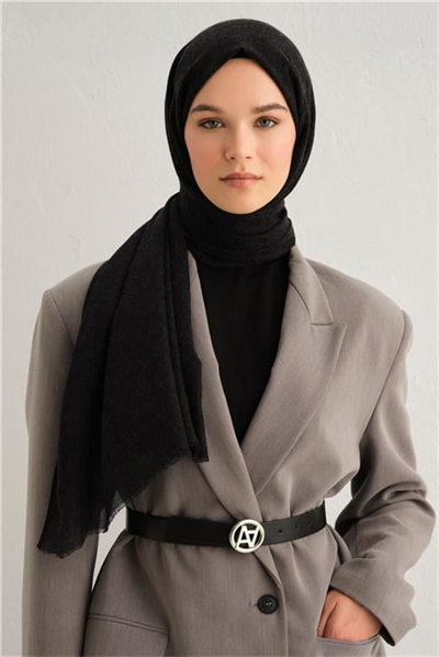 Armine Tencel Yün Geometrik Desen Şal 31